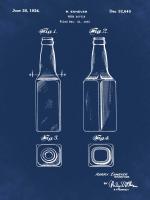 Beer Bottle 1934 Blue #BE113807 Beer Bottle 1934 Blue #BE113807