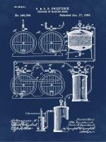 Brewery Patent 1891 Blue #BE113834 Brewery Patent 1891 Blue #BE113834