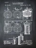 Brewery Patent 1891 Chalk #BE113836 Brewery Patent 1891 Chalk #BE113836