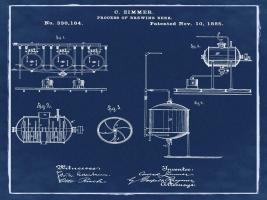 Brewing Process 1885 Blue #BE113843 Brewing Process 1885 Blue #BE113843