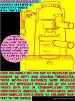 Kitchen Archeology - Electric Expresso Machine #81758 Kitchen Archeology - Electric Expresso Machine #81758