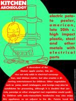 Kitchen Archeology - Electric Potato Peeler #81760 Kitchen Archeology - Electric Potato Peeler #81760