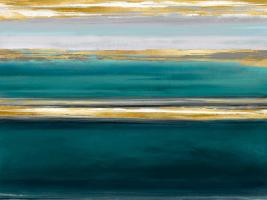 Parallel Lines on Teal #CN115013 Parallel Lines on Teal #CN115013