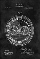 Calendar Clock, 1885-Black #DSP112861 Calendar Clock, 1885-Black #DSP112861