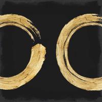 Gold Zen Circle on Black II #ELR114978