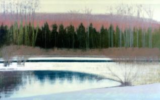 Cedars and Brook - Winter #86327 Cedars and Brook - Winter #86327