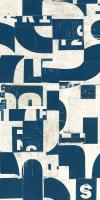 Collaged Letters Teal F #91309 Collaged Letters Teal F #91309
