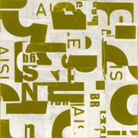 Collaged Letters Gold C #91336 Collaged Letters Gold C #91336