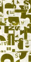 Collaged Letters Gold E #91338 Collaged Letters Gold E #91338