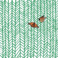Butterflies In Chevron #103094 Butterflies In Chevron #103094