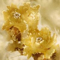 Flower Bloom on Gold I #JES113442 Flower Bloom on Gold I #JES113442