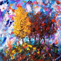 Orange and Red Tree #JMF113920 Orange and Red Tree #JMF113920