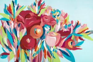 Bouquets on Blue #99900 Bouquets on Blue #99900