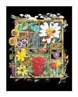 Shadowbox Hunt -Bugs and Bloss #LE111335 Shadowbox Hunt -Bugs and Bloss #LE111335
