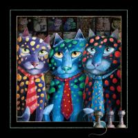 The Corporate Cats (Black Ches #LE111365 The Corporate Cats (Black Ches #LE111365