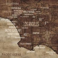 Map of Los Angeles #LW6909 Map of Los Angeles #LW6909