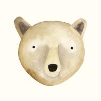 Bear Watercolor Face #91070 Bear Watercolor Face #91070