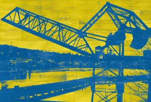 Ballard Train Trestle - Blue and Yellow #88134 Ballard Train Trestle - Blue and Yellow #88134