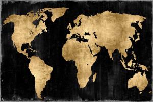 The World - Gold on Black #RB112663 The World - Gold on Black #RB112663