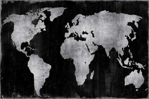 The World - Silver on Black #RB112664 The World - Silver on Black #RB112664
