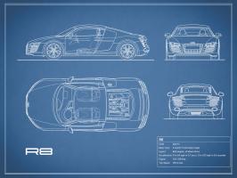 Audi R8 V10-Blue #RGN112712 Audi R8 V10-Blue #RGN112712