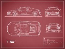 Audi R8 V10-Maroon #RGN112713 Audi R8 V10-Maroon #RGN112713