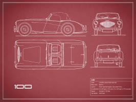 Austin-Healey 100-Maroon #RGN112716 Austin-Healey 100-Maroon #RGN112716