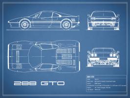 Ferrari 288-GTO-Blue #RGN112724 Ferrari 288-GTO-Blue #RGN112724