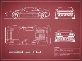 Ferrari 288-GTO-Maroon #RGN112725 Ferrari 288-GTO-Maroon #RGN112725