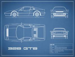 Ferrari 328-GTB-Blue #RGN112730 Ferrari 328-GTB-Blue #RGN112730