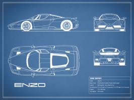 Ferrari Enzo-Blue #RGN112742 Ferrari Enzo-Blue #RGN112742