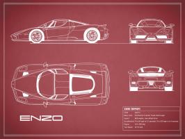 Ferrari Enzo-Maroon #RGN112743 Ferrari Enzo-Maroon #RGN112743