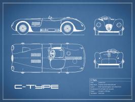 Jaguar C-Type-Blue #RGN112745 Jaguar C-Type-Blue #RGN112745