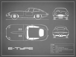 Jaguar E-Type-Grey #RGN112747 Jaguar E-Type-Grey #RGN112747