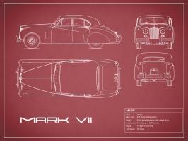 Jaguar MkVII-Maroon #RGN112752 Jaguar MkVII-Maroon #RGN112752