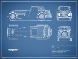 Jaguar SS1-Blue #RGN112754 Jaguar SS1-Blue #RGN112754