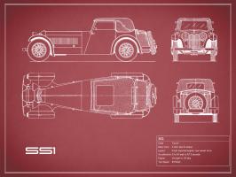 Jaguar SS1-Maroon #RGN112755 Jaguar SS1-Maroon #RGN112755