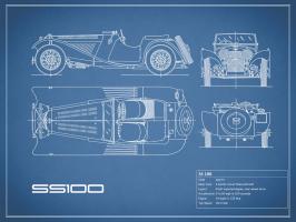Jaguar SS-100-Blue #RGN112757 Jaguar SS-100-Blue #RGN112757