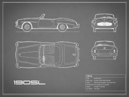 Mercedes 190-SL-Grey #RGN112762 Mercedes 190-SL-Grey #RGN112762