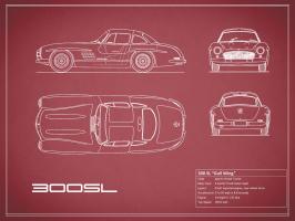 Mercedes 300SL Gullwing-Maroon #RGN112767 Mercedes 300SL Gullwing-Maroon #RGN112767