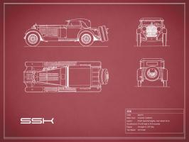 Mercedes SSK-Maroon #RGN112770 Mercedes SSK-Maroon #RGN112770