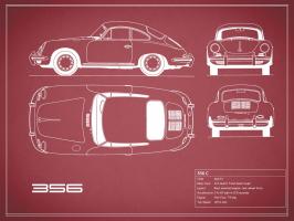 Porsche 356C-Maroon #RGN112779 Porsche 356C-Maroon #RGN112779