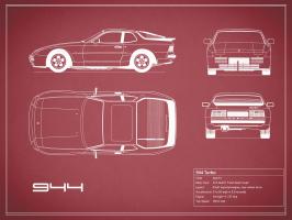 Porsche 944 Turbo-Maroon #RGN112782 Porsche 944 Turbo-Maroon #RGN112782