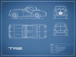 Triumph TR2-Blue #RGN112793 Triumph TR2-Blue #RGN112793