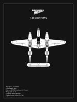 BP Lockheed P38 Lightning Black #RGN114936 BP Lockheed P38 Lightning Black #RGN114936