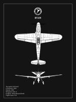 BP Messerschmitt ME 109 Black #RGN114940 BP Messerschmitt ME 109 Black #RGN114940