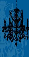 Chandelier 3 Blue #76030 Chandelier 3 Blue #76030