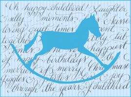 Rocking Horse-Blue #76048 Rocking Horse-Blue #76048