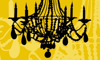 Chandelier 6 Yellow #76954 Chandelier 6 Yellow #76954