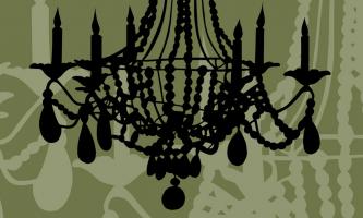Chandelier 6 Green #76955 Chandelier 6 Green #76955